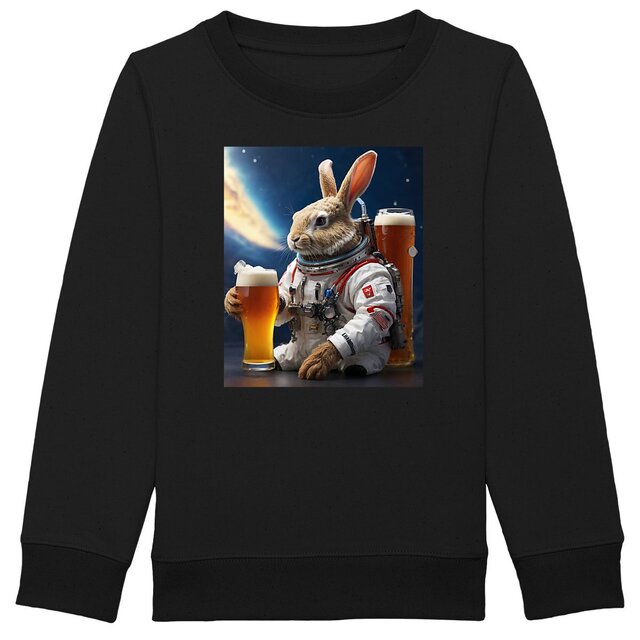 Image back Sweat Shirt Enfant Rabbit Loves Beers