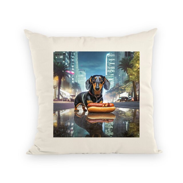 Image front Coussin Who's The Sausage ?