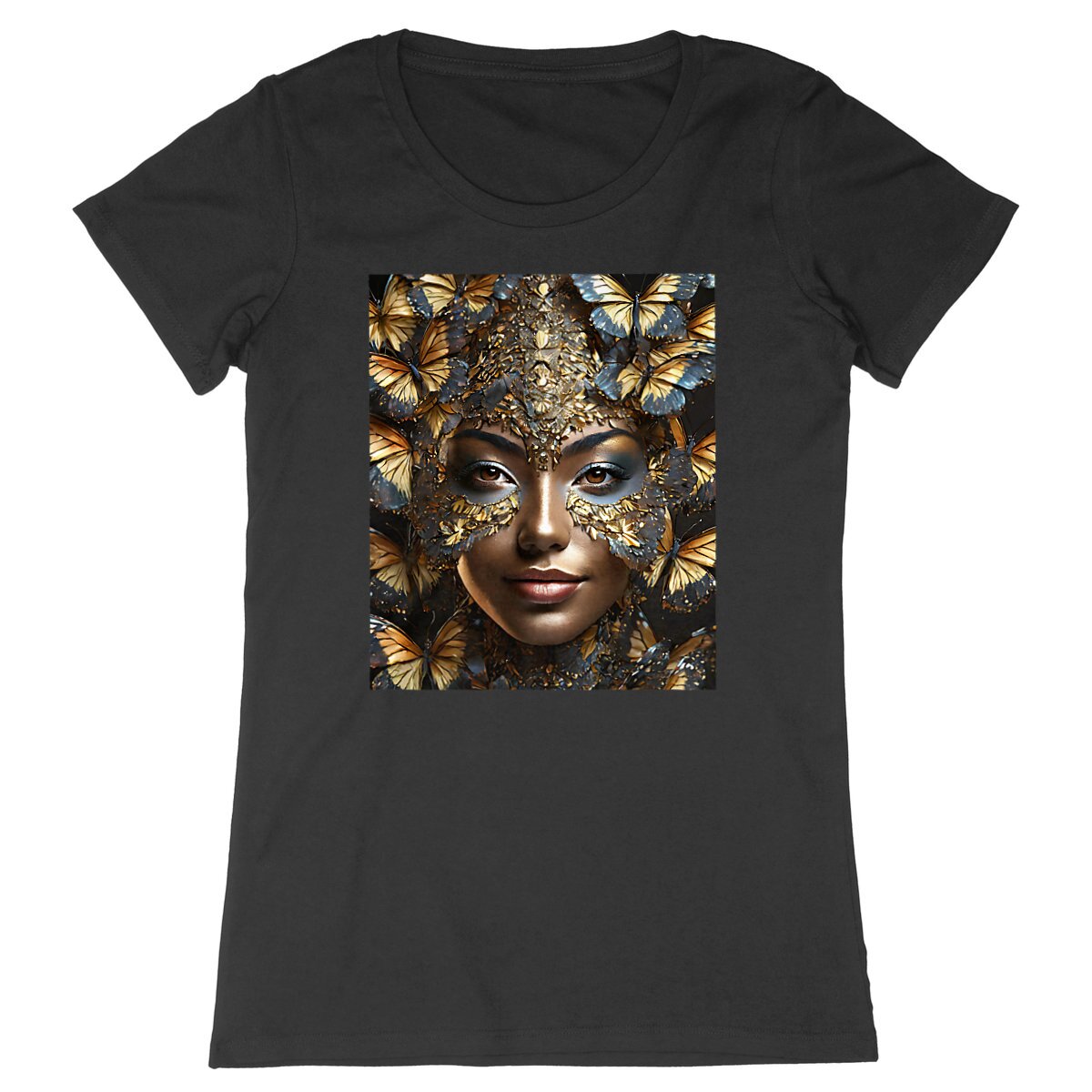 Image back Tee Shirt Premium "Queen Butterfly"