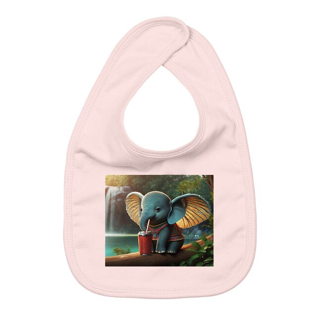Image back Bavoir I'm cute Elephant !