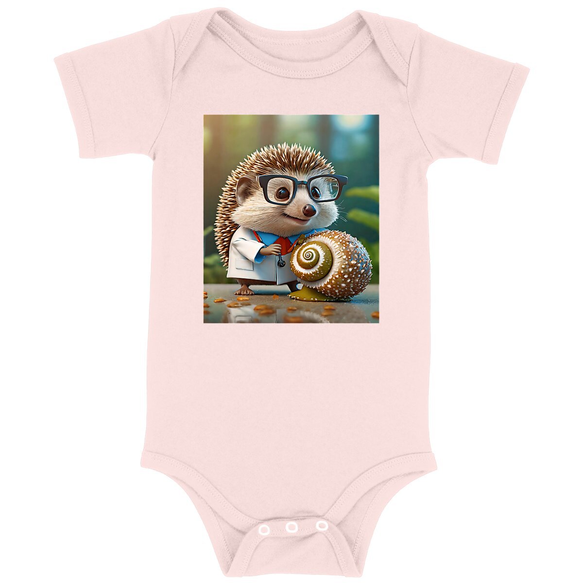 Image back Body Bébé Doctor Hedgehog 
