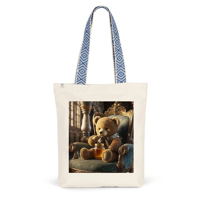 Image front ToteBag Ethnique bears love Honey