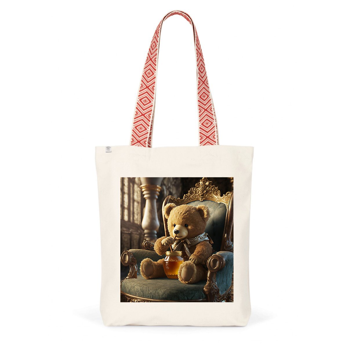 Image back ToteBag Ethnique bears love Honey
