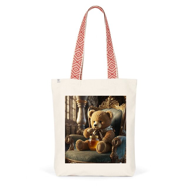 Image back ToteBag Ethnique bears love Honey