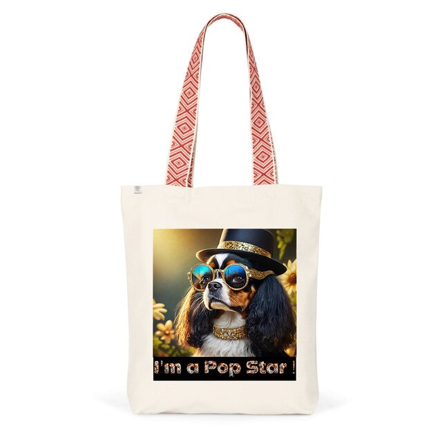 Image back ToteBag Ethnique I'm a pop Star !