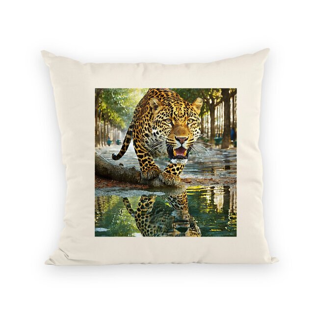 Image front Coussin LEOPARD