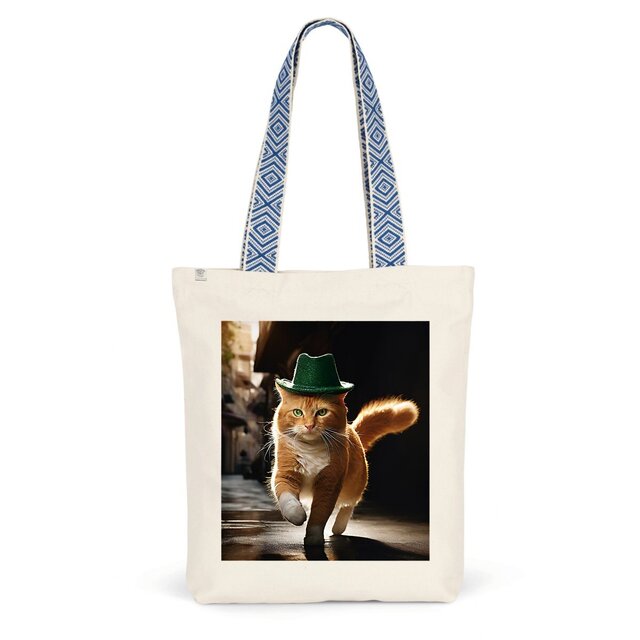 Image front ToteBag Ethnique I'm Famous Cat
