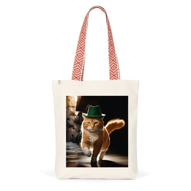 Image back ToteBag Ethnique I'm Famous Cat