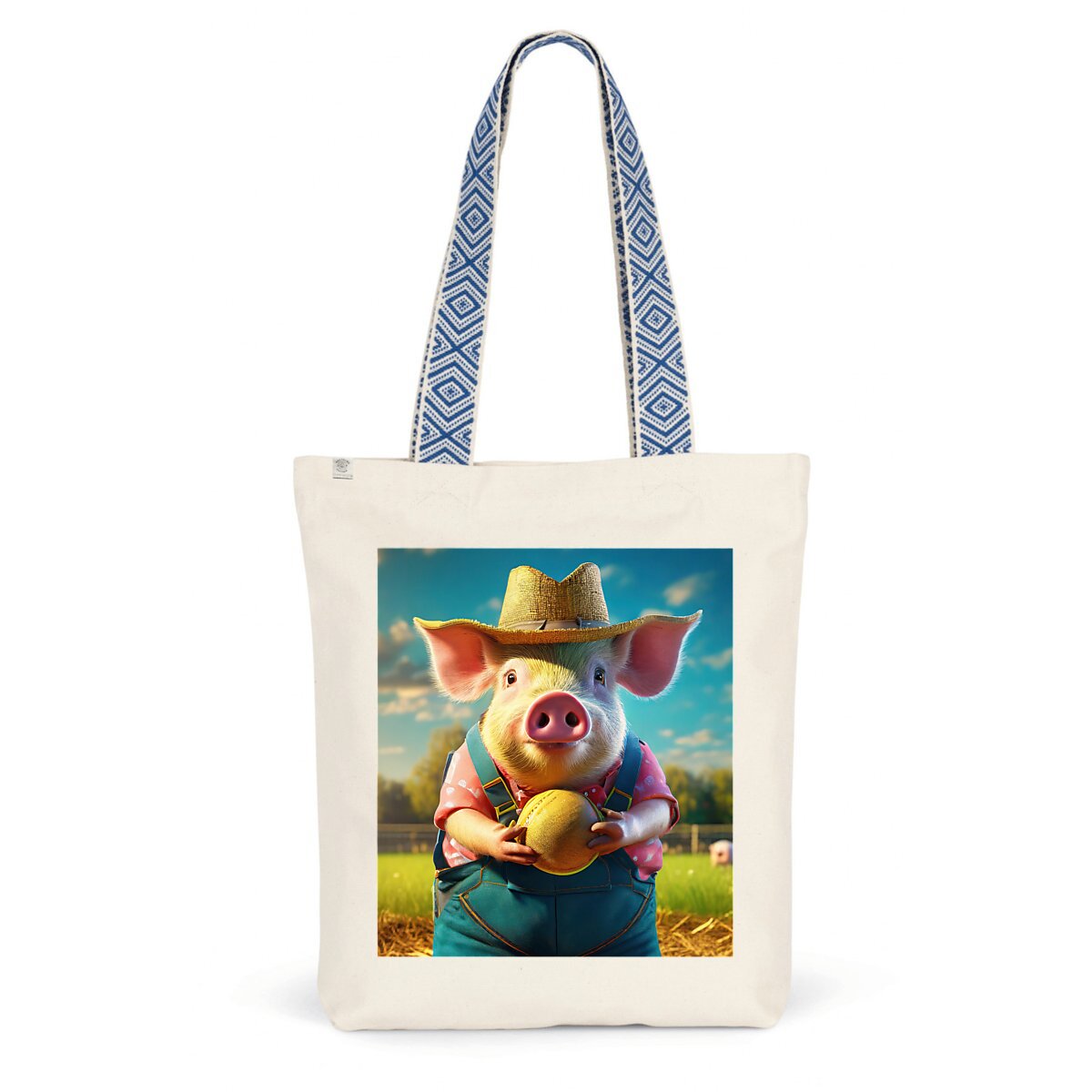 Image front ToteBag The Funny Piglet