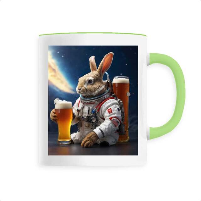 Image front Mug Rabbit loves Beer