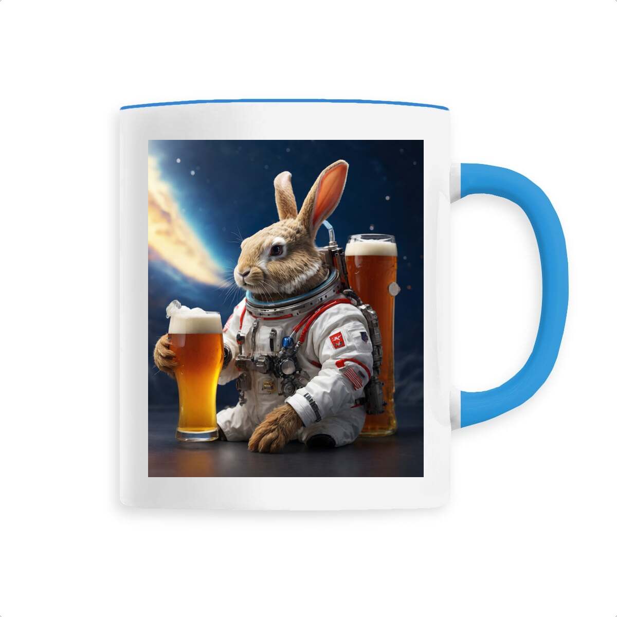 Image back Mug Rabbit loves Beer