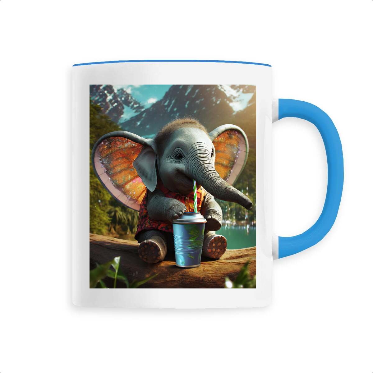 Image back Mug I'm Cute Elephant