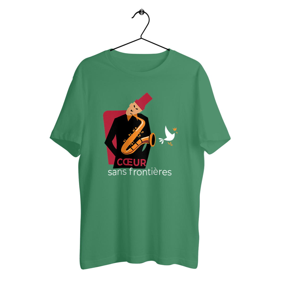 T-shirt unisexe - Coeur sans frontières