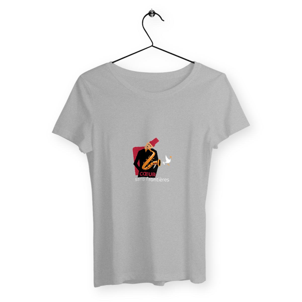 T-shirt femme - Coeur sans frontières - Image