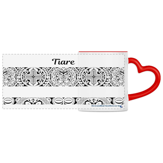 Mug à anse en forme de coeur - Panoramique