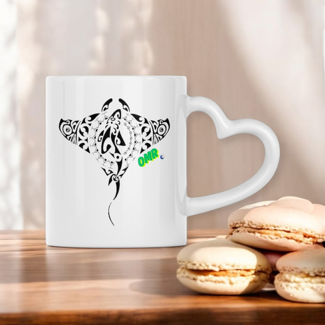Mug à anse en forme de coeur - Cadeau unique