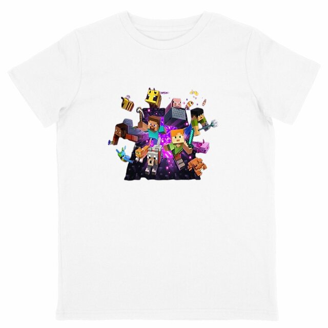 T-shirt Enfant Léger MINECRAFT Élégant et Décontracté - Image