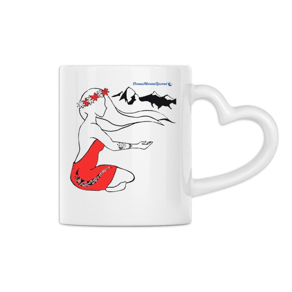 Mug à anse en forme de coeur - Élégant et parfait pour offrir - Image