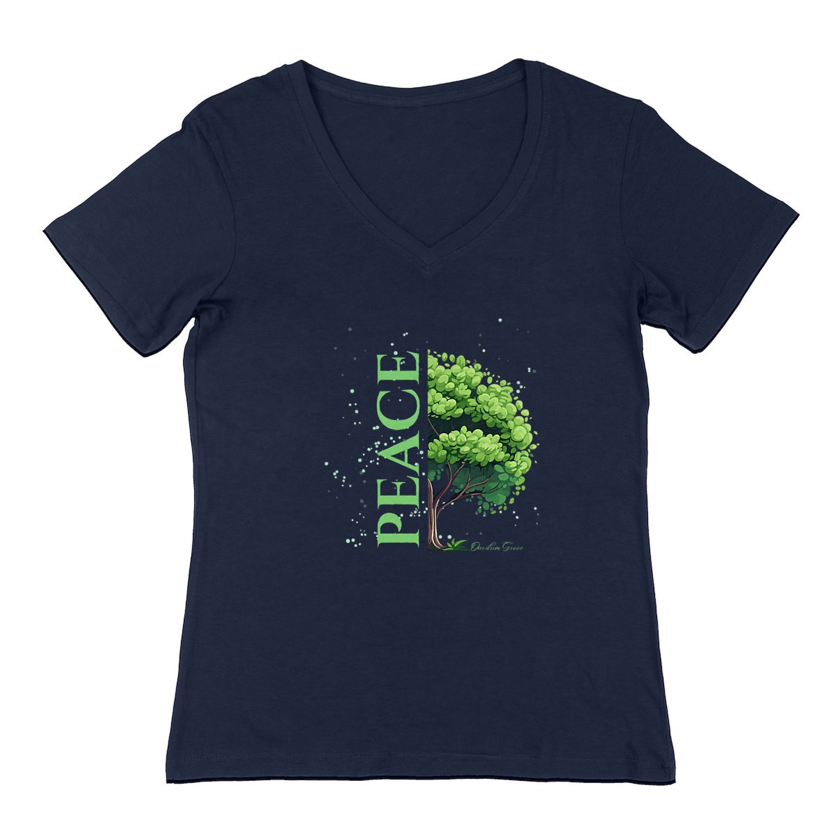 Image back Peace - Forest Custodian Women's V-Neck