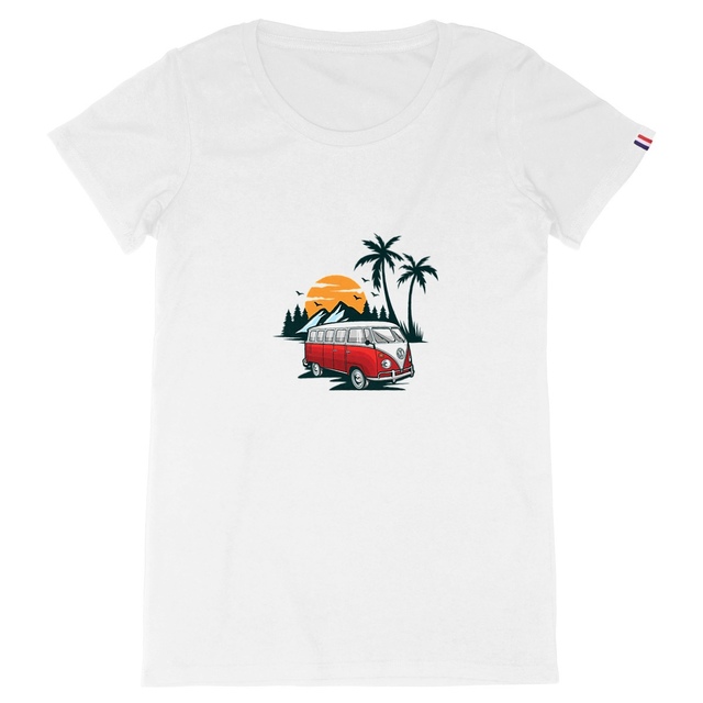 Image back T-shirt Femme Combi Made in France