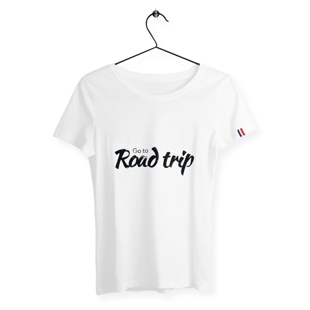 Image back T-shirt Femme Go Road Trip Made in France
