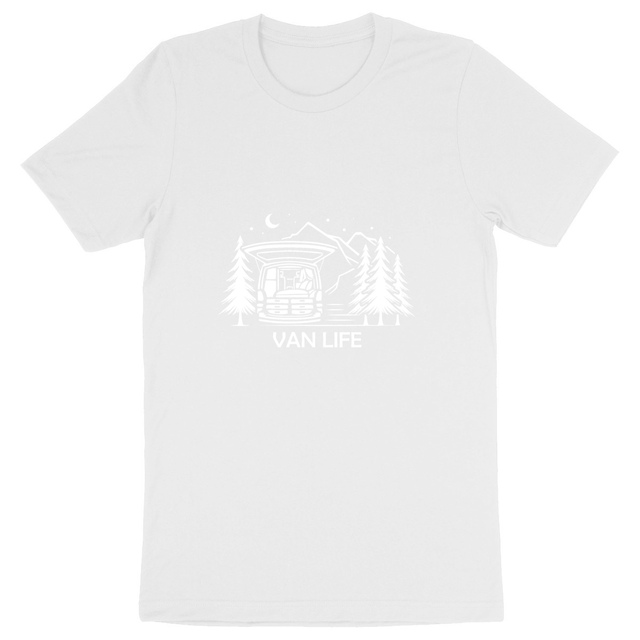 Image back T-shirt foncé Unisexe Van Life