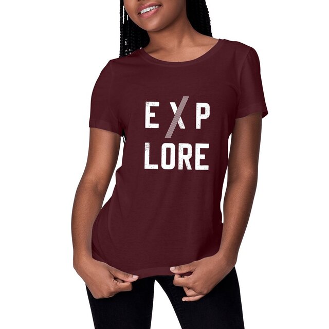 Image front T-shirt femme Explore