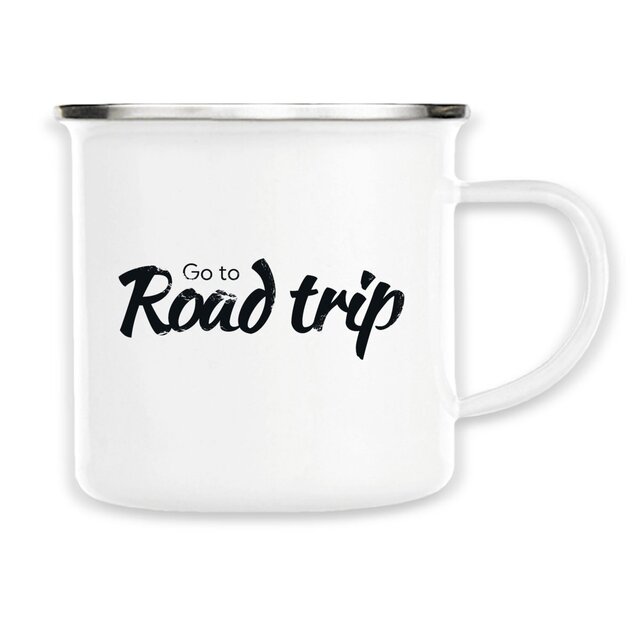 Image back Mug metal Go Road Trip