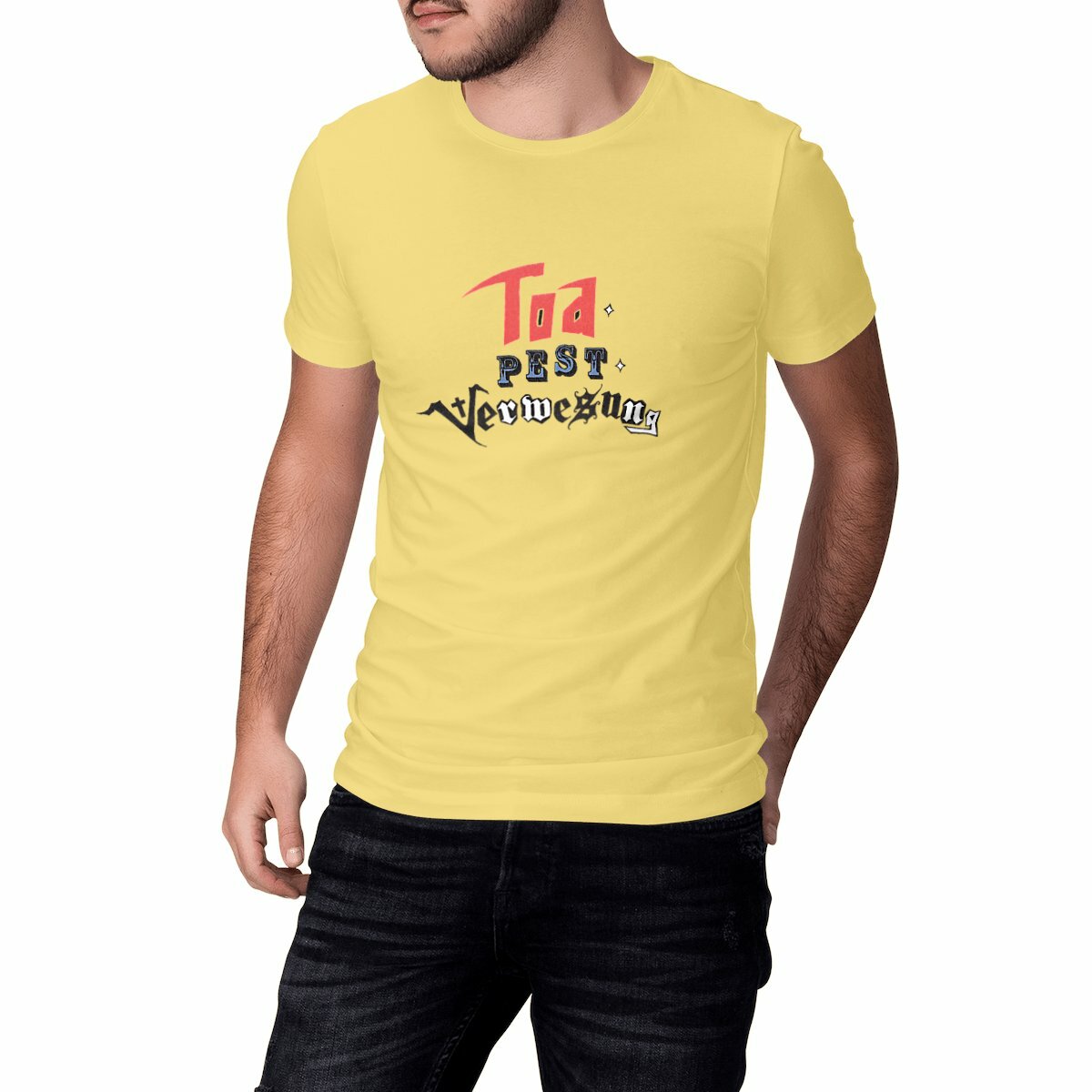 Image front TPV + Backprint - Proper Heavy T - yellow