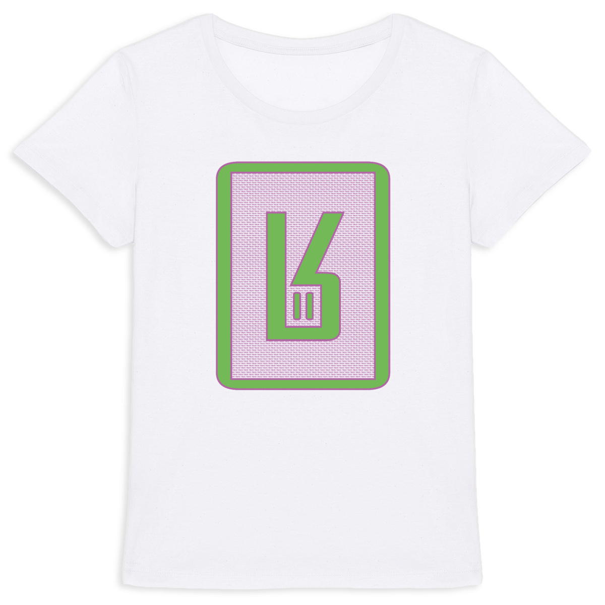Registered Trademark Green & Pink Woman - Image