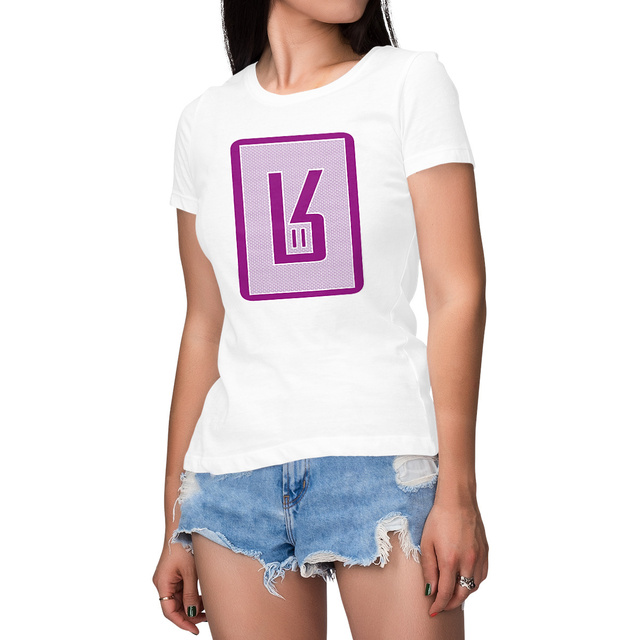 Registered Trademark Purple & White Woman