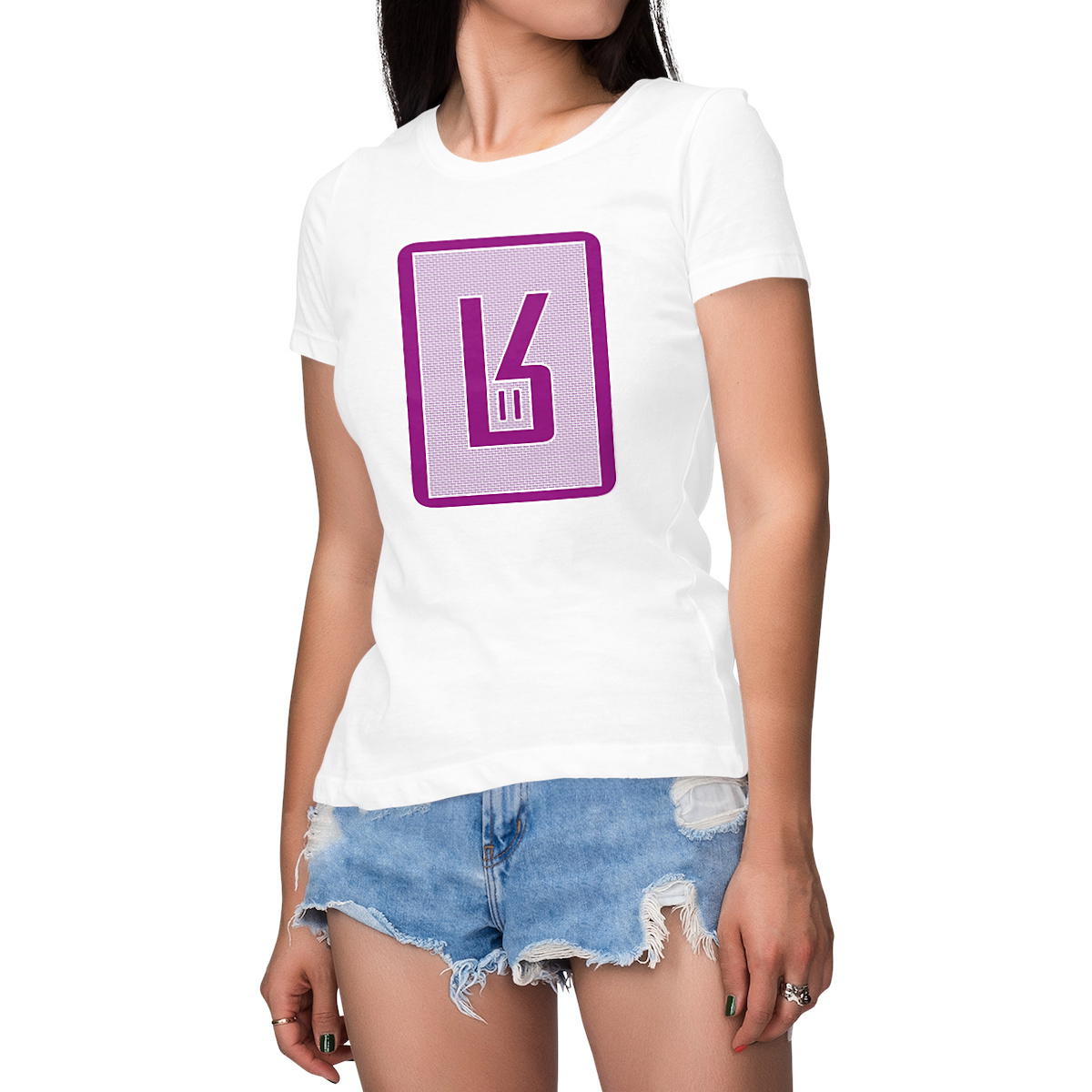 Registered Trademark Purple & White Woman