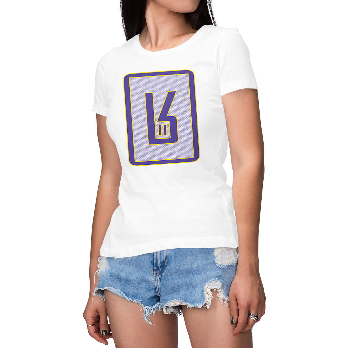 Registered Trademark Purple & Yellow Woman