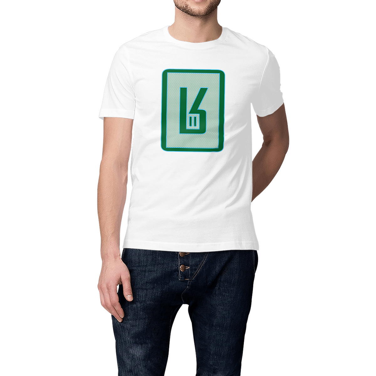 Registered Trademark Green & Blue Unisexe