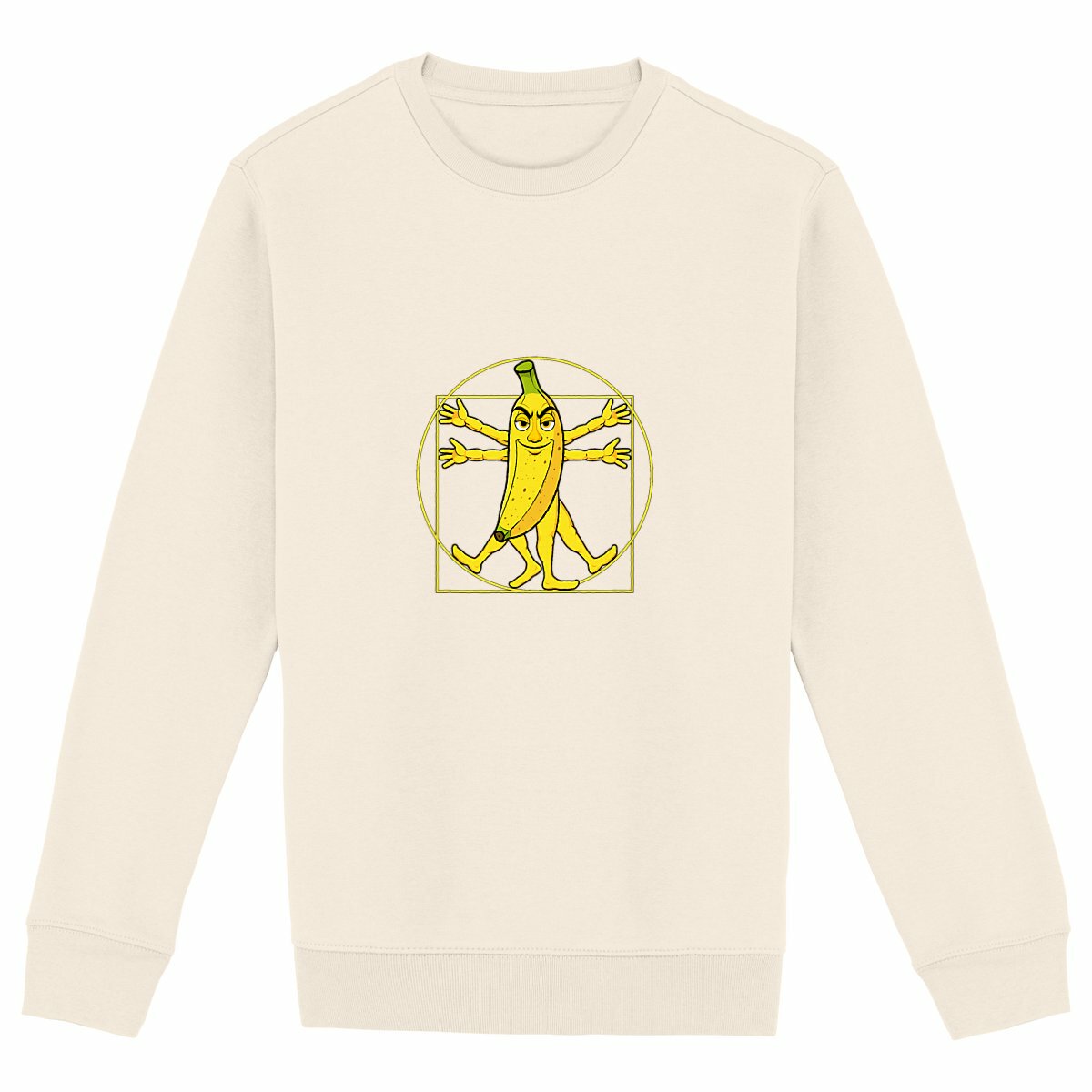 Image back ❀ Sweat-Shirt Épais Unisexe ~Premium+ ✦ LA BANANE DE VITRUVE [🌐 FR] ✨