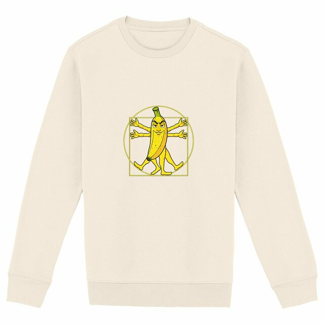 Image back ❀ Sweat-Shirt Épais Unisexe ~Premium+ ✦ LA BANANE DE VITRUVE [🌐 FR] ✨