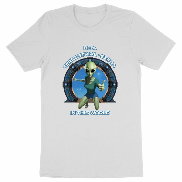 Image back ❀ T-Shirt Mi-Épais Unisexe ~Premium+ ✦ ZETA (ALIEN) [🌐 EN] ✨