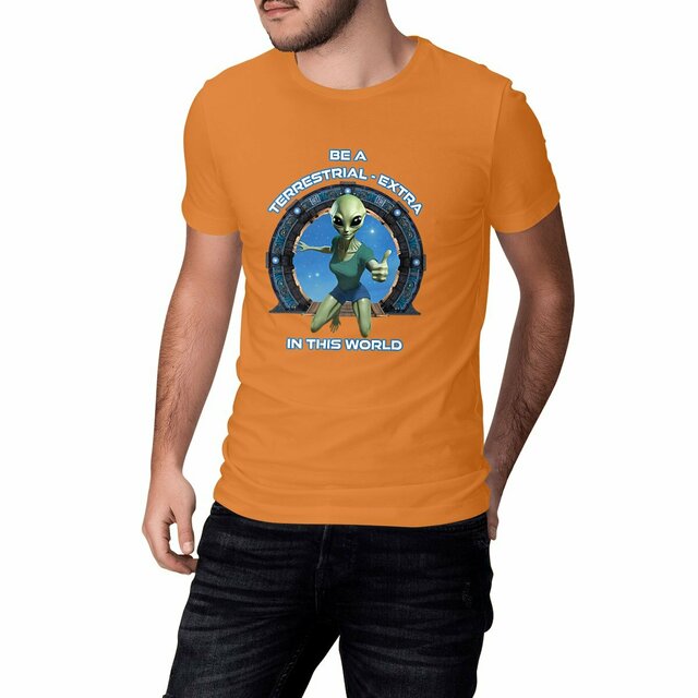 Image front ❀ T-Shirt Mi-Épais Unisexe ~Premium+ ✦ ZETA (ALIEN) [🌐 EN] ✨
