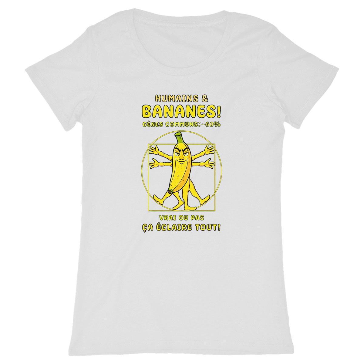 Image back ❀ T-Shirt Léger Classique Femme ~Change ✦ LA BANANE DE VITRUVE [🌐 FR] ✨