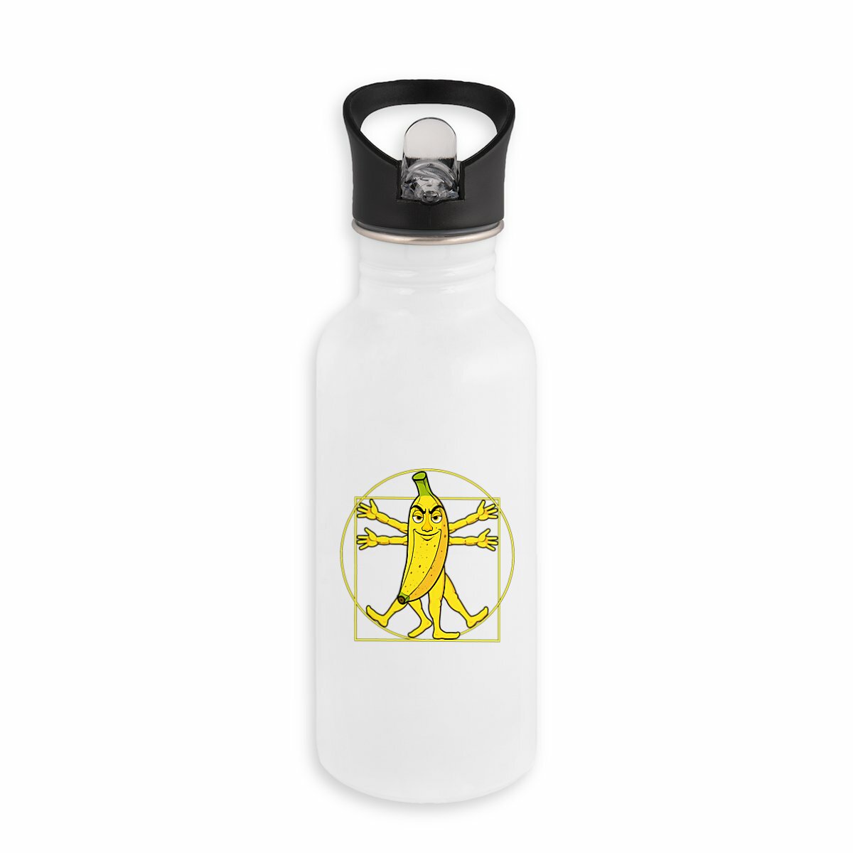 Image back ❀ Bouteille Inox Avec Paille ~Premium ✦ LA BANANE DE VITRUVE [🌐 FR] ✨
