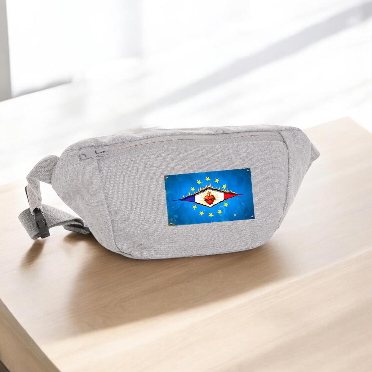 Image front ❀ Sac Banane En Toile Recyclée ~Premium+ ✧ DÉCHIRURE FRANCE/EUROPE [🌐 FR] ✨