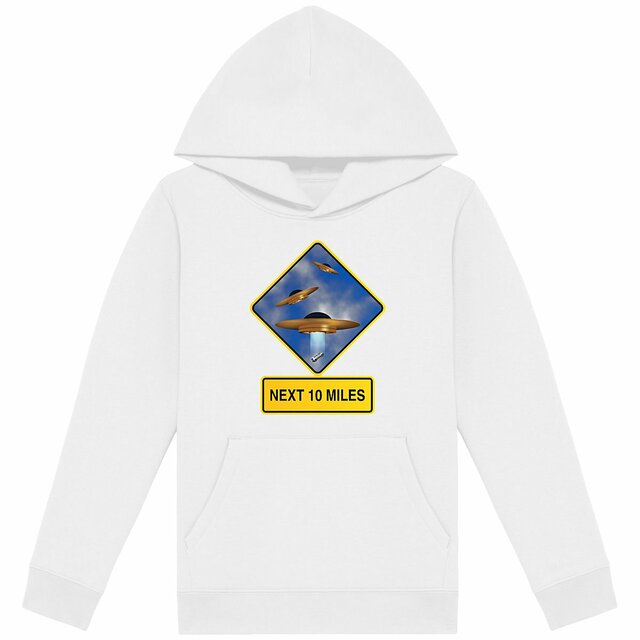 Image back ❀ Sweat-Shirt Standard à Capuche Unisexe Enfant ~Premium ✦ UFO ALERT [🌐 EN] ✨
