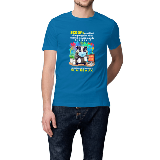 Image front ❀ T-Shirt Mi-Épais Unisexe ~Premium+ ✦ PANIC MODE [🌐 FR] ✨