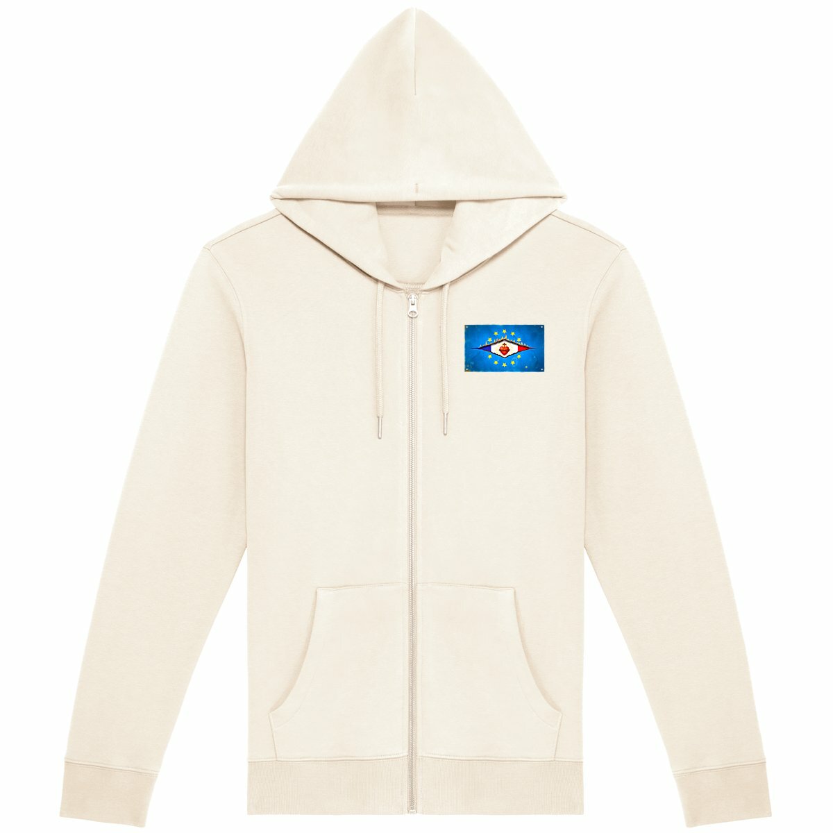 Image back ❀ Sweat à Capuche Épais Unisexe Zippé ~Premium+ Visuel Devant & au Dos ✧ DÉCHIRURE FRANCE/EUROPE [🌐 FR] ✨