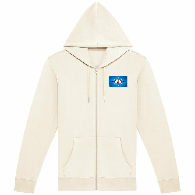 Image back ❀ Sweat à Capuche Épais Unisexe Zippé ~Premium+ Visuel Devant & au Dos ✧ DÉCHIRURE FRANCE/EUROPE [🌐 FR] ✨