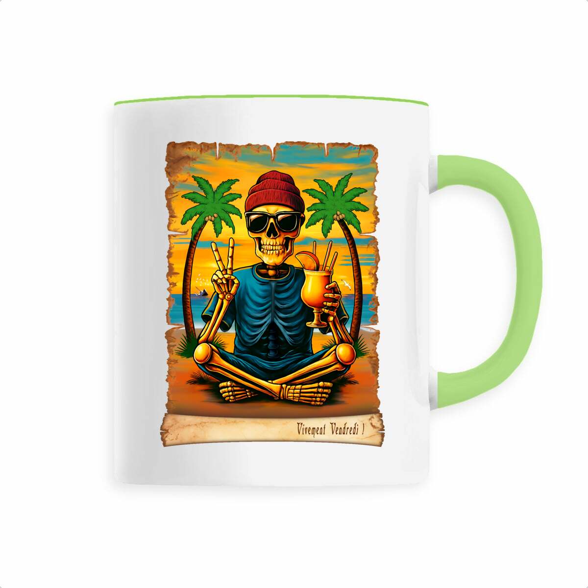 Image back ❀ Mug Céramique Imprimé Sur Chaque Côté ~Premium ✦ VIVEMENT VENDREDI ! [🌐 FR] ✨