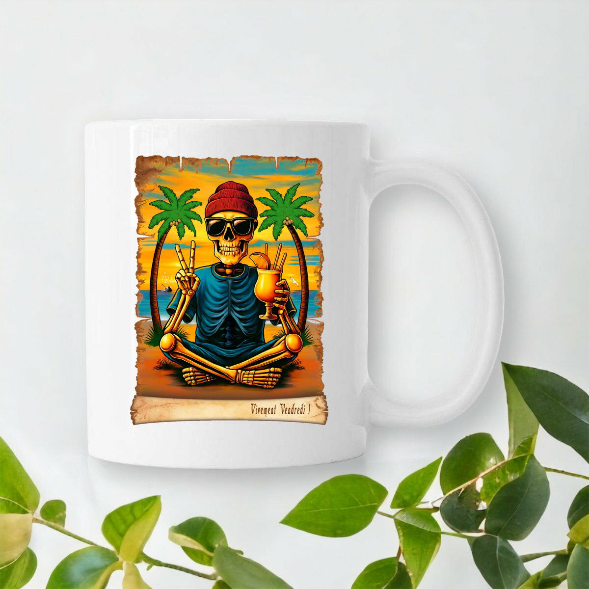 Image front ❀ Mug Céramique Imprimé Sur Chaque Côté ~Premium ✦ VIVEMENT VENDREDI ! [🌐 FR] ✨