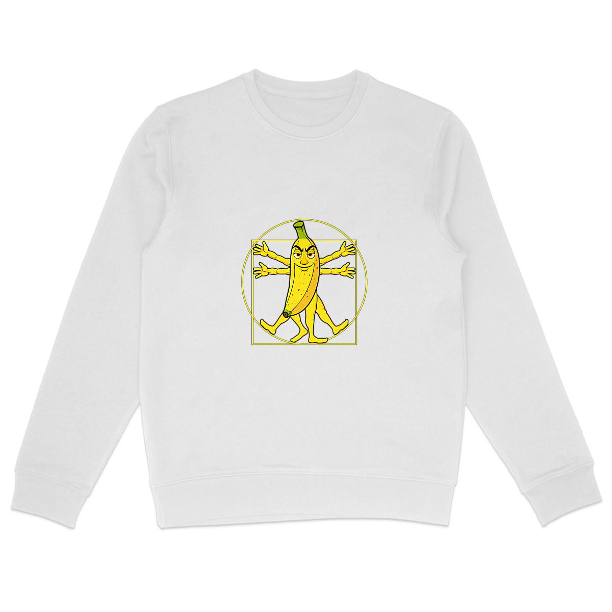 Image back ❀ Sweat-Shirt Standard Unisexe ~Premium ✦ LA BANANE DE VITRUVE [🌐 FR] ✨
