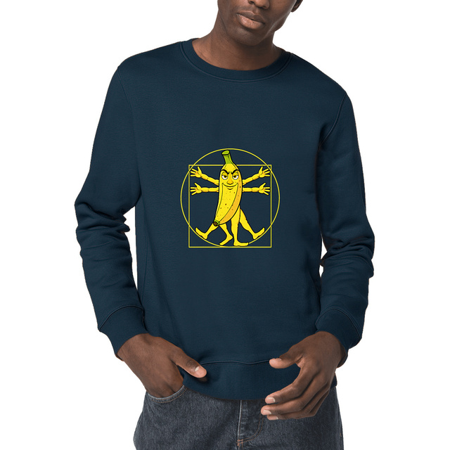 Image front ❀ Sweat-Shirt Standard Unisexe ~Premium ✦ LA BANANE DE VITRUVE [🌐 FR] ✨