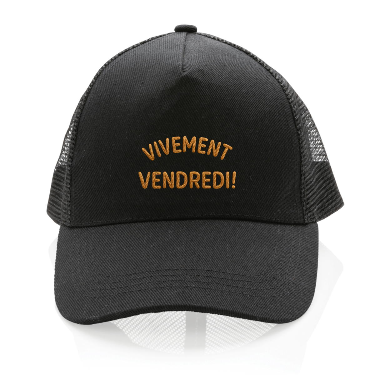 Image front ❀ Casquette Trucker 100% recyclée ~Premium ✦ VIVEMENT VENDREDI ! [🌐 FR] ✨